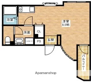 カルム香川Ⅱ【2階】の間取り
