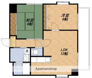 2LDKの間取り画像