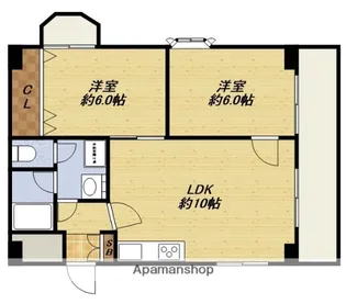 ビラ小松【2階】の間取り