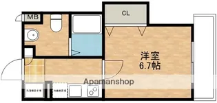 LUXE豊津【4階】の間取り