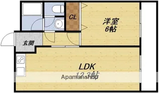 ミスターK上新庄【1階】の間取り