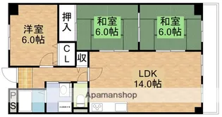 グリーンハイム千里Ⅱ【9階】の間取り