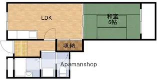 1LDKの間取り画像