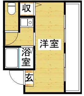 1Rの間取り画像