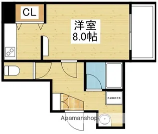 メゾン三和ドライ【4階】の間取り