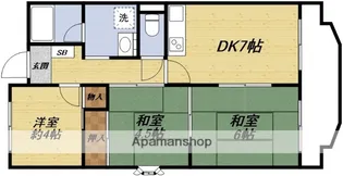 メゾンサンフォーレ【3階】の間取り