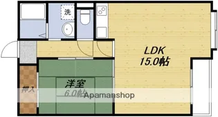 新豊里ハイツ【3階】の間取り