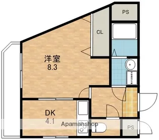 KAMITANIⅢBLD【3階】の間取り