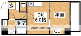 S−RESIDENCE江坂【8階】の間取り