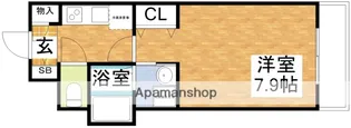 BPRレジデンス江坂【4階】の間取り