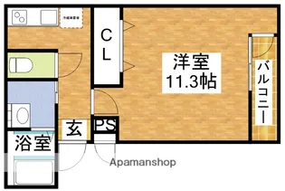 フジパレス下新庄Ⅱ番館【3階】の間取り