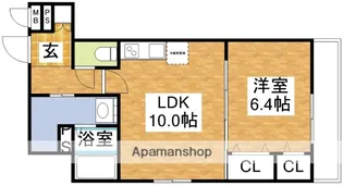 フジパレス相川【1階】の間取り