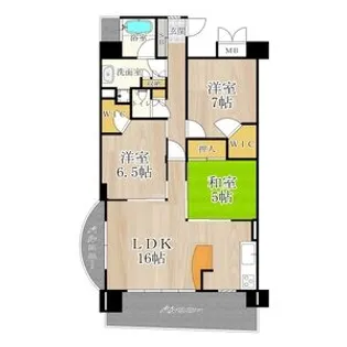 マスターズレジデンス道頓堀Ⅱ【8階】の間取り