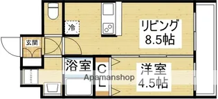 プレサンス新大阪ザシティ【12階】の間取り