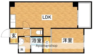 レクシア上新庄【3階】の間取り