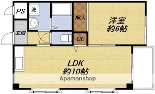 レクシア上新庄【6階】の間取り