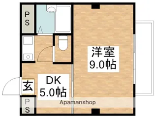 セキグリーンハイツ【3階】の間取り