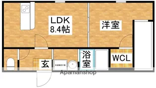 フジパレス下新庄WEST【3階】の間取り