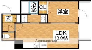 アヴニール東三国【7階】の間取り