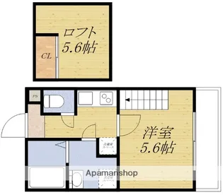 アヴェニール泉町【1階】の間取り
