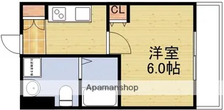 グランパシフィック十三元今里【8階】の間取り