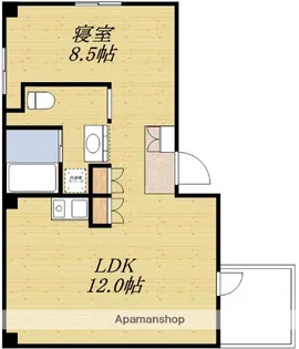CASA関大前【1階】の間取り