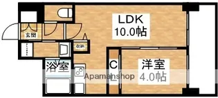 1LDKの間取り画像