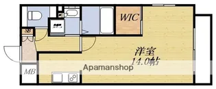 サンレムート千里山【1階】の間取り