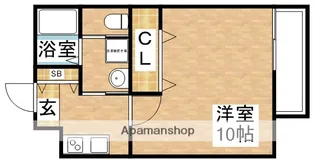 1Kの間取り画像