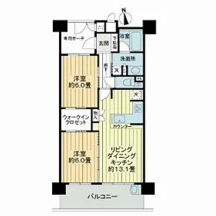 アルス天満パークサイド【4階】の間取り