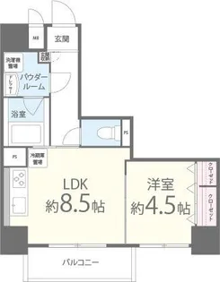 ポローニア立花通り【8階】の間取り