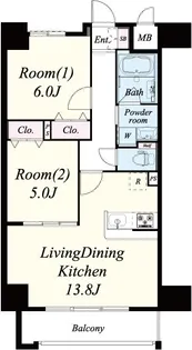 サンセール海老江【1階】の間取り
