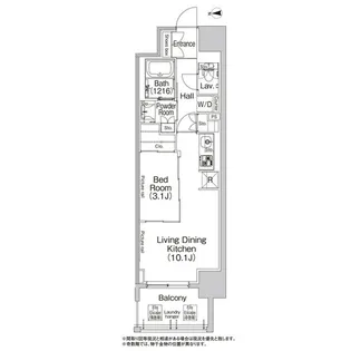 コンフォリア北堀江一丁目【0201号室】の間取り