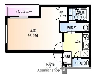 フジパレス豊里Ⅴ番館【3階】の間取り