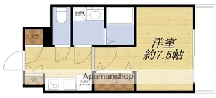 ワールドアイ江坂アルバ【9階】の間取り