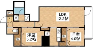 JASPER御堂筋本町【0603号室】の間取り