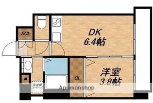 エスタート御幣島(旧ディームス御幣島)【6階】の間取り