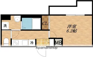 DIMUS新大阪【6階】の間取り