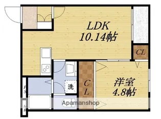 レジデンスコート江坂【2階】の間取り