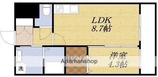 アンフィニXⅧ吹田昭和町【4階】の間取り