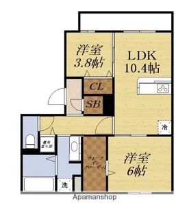 エル・セレーノ江坂EAST【3階】の間取り