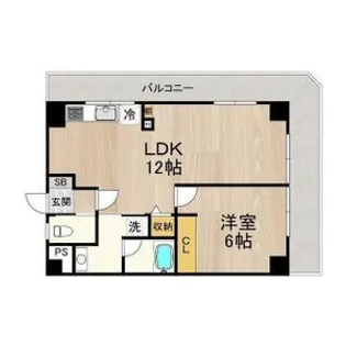 アルカディアイン【5階】の間取り