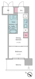 J.GRAN COURT京町堀【7階】の間取り