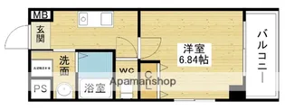 第3クリスタル三国駅前【6階】の間取り