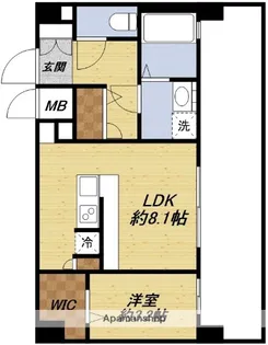 ファーストフィオーレ塚本リベルテ【6階】の間取り