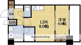 スプランディッドⅦ【9階】の間取り