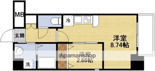 ONLY ONE 江坂【7階】の間取り