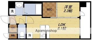 セレニテ十三ミラク【7階】の間取り