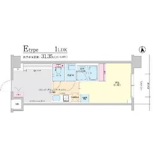 1LDKの間取り画像