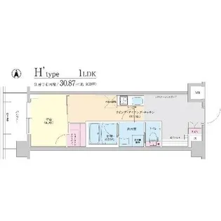 1LDKの間取り画像